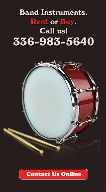 Band Instruments. Rent or Buy. Call us! 336-983-5640